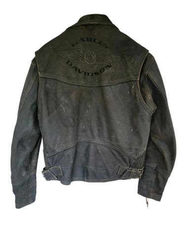 Harley Davidson American Legend Billings Distressed Leather Jacket and Chaps L - Thumbnail 6