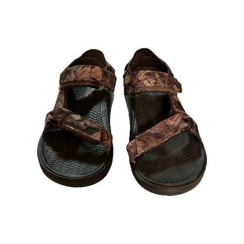 SKECHERS Camo Relaxed Fit Luxe Foam Men’s Sandal Size 14