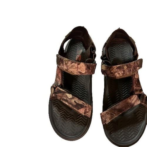 SKECHERS Camo Relaxed Fit Luxe Foam Men’s Sandal Size 14 - Thumbnail 2