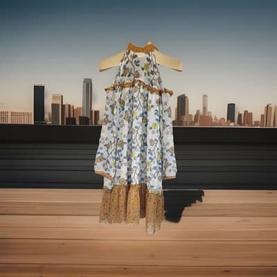 Anthropologie POL Women’s Cold-Shoulder Babydoll Dress Size Small - Thumbnail 2