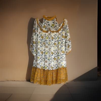 Anthropologie POL Women’s Cold-Shoulder Babydoll Dress Size Small