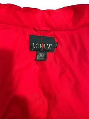 1990's J.Crew Outfitters Vintage Goose Down Puffer Vest Red XXLarge 550 Fill VTG - Thumbnail 3