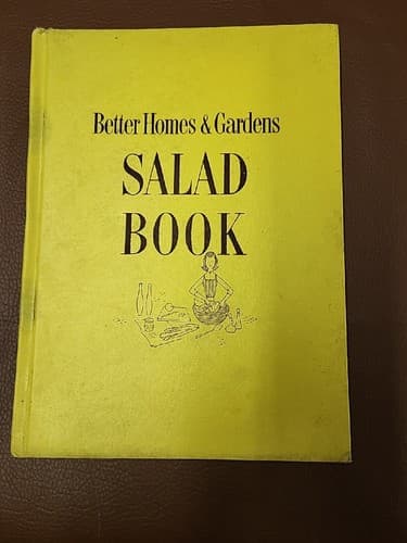 Vintage 1958 Better Homes & Gardens Salad Cooking Cookbook Recipes Cook Book