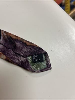 Michael Jordan Vintage 1991 Bugatchi Uomo Warrior Horse Silk Tie - Thumbnail 4