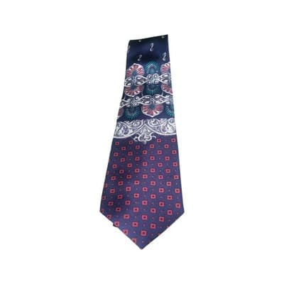 Louis Feraud Tie Mens Necktie 100% Silk Multicolor