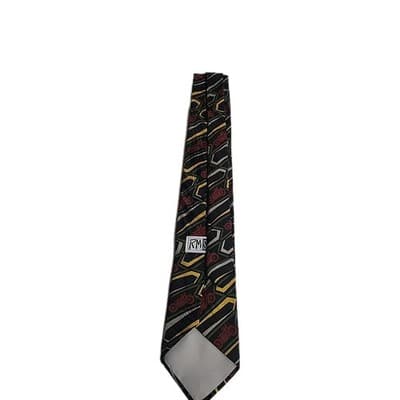 Vintage Harley Davidson Motorcycle Neck Tie Ralph MARLEY 1994 100% SILK USA - Thumbnail 5