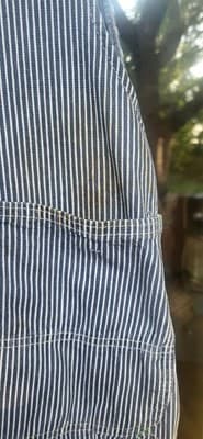 Vintage Liberty Overalls 36x30 Hickory Striped - Thumbnail 4