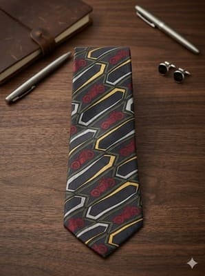 Vintage Harley Davidson Motorcycle Neck Tie Ralph MARLEY 1994 100% SILK USA