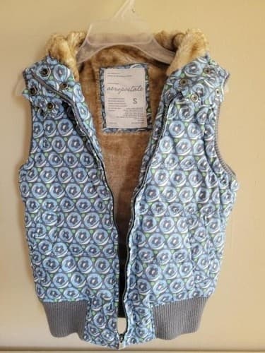 Aeropostle Fur Lined Vest Small