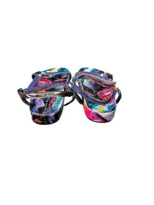 Madden Girl M Royal Sandals Tie Dye Bling Youth Size 4 Women's Size 6/7 - Thumbnail 3