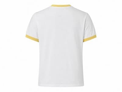 Nike Ringer T-Shirt Swoosh Logo Adult S Vintage Retro 80’ S Yellow Trim - Thumbnail 2