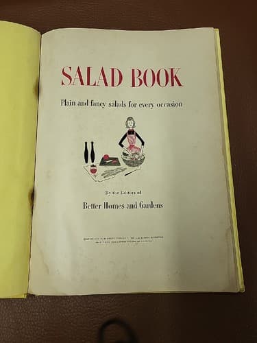 Vintage 1958 Better Homes & Gardens Salad Cooking Cookbook Recipes Cook Book - Thumbnail 3