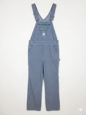 Vintage Liberty Overalls 36x30 Hickory Striped