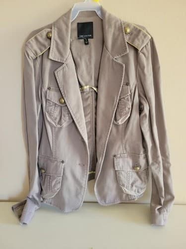 Womens Tan THE LIMITED Cargo style Cotton Jacket Medium