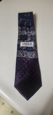 Louis Feraud Tie Mens Necktie 100% Silk Multicolor - Thumbnail 4