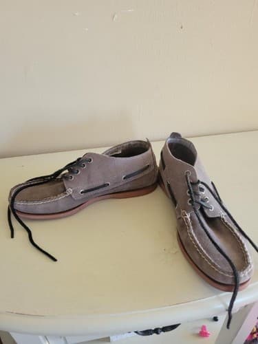 Sperry Top Sider Plushwave Authentic Boat Shoes Brown Leather Mens Size 8.5 - Thumbnail 2