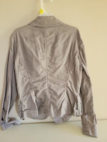 Womens Tan THE LIMITED Cargo style Cotton Jacket Medium - Thumbnail 2