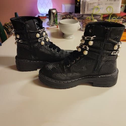 Combat Boots Sugar Kade Pearl Size 6 - Thumbnail 4