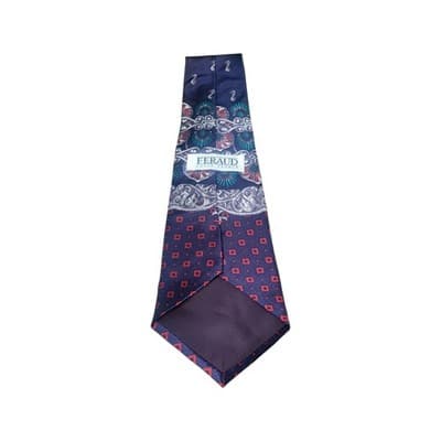 Louis Feraud Tie Mens Necktie 100% Silk Multicolor - Thumbnail 2