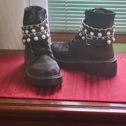 Combat Boots Sugar Kade Pearl Size 6 - Thumbnail 7