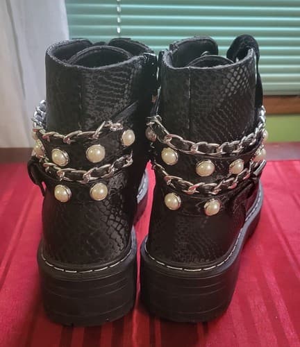 Combat Boots Sugar Kade Pearl Size 6 - Thumbnail 6