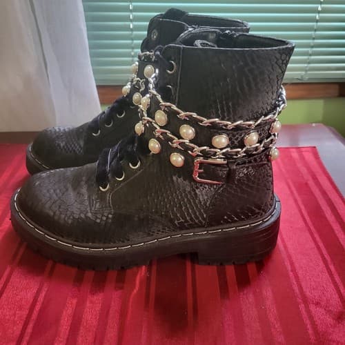 Combat Boots Sugar Kade Pearl Size 6 - Thumbnail 8