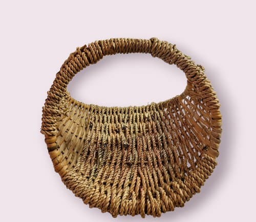 Beautiful Tricolor Rattan Woven Basket