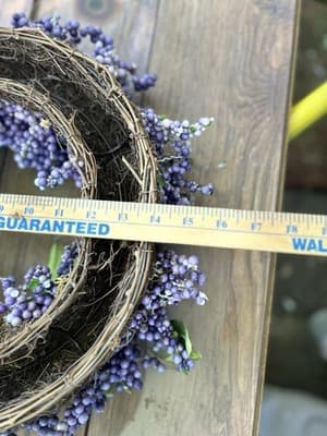 Lavender & BlueBerry Wreath 14 in Diameter - Thumbnail 2