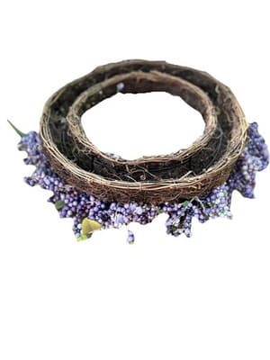 Lavender & BlueBerry Wreath 14 in Diameter - Thumbnail 5