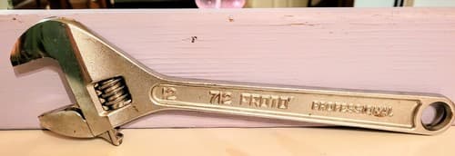Proto Tools 712 12" Inch 305mm Adjustable Wrench Vintage USA - Thumbnail 5