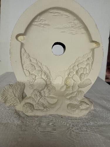 Unpainted Bisque Background Light Up Scene