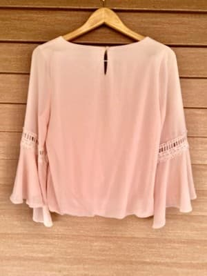 Womens I.N. San Francisco Salmon Pink Blouse Sz L . - Thumbnail 7