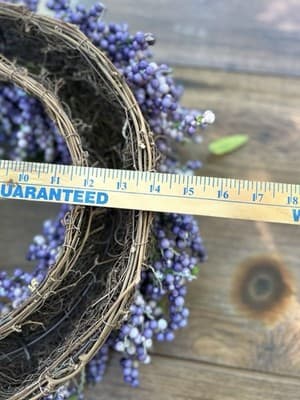 Lavender & BlueBerry Wreath 14 in Diameter - Thumbnail 4
