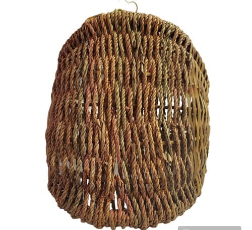 Beautiful Tricolor Rattan Woven Basket - Thumbnail 5