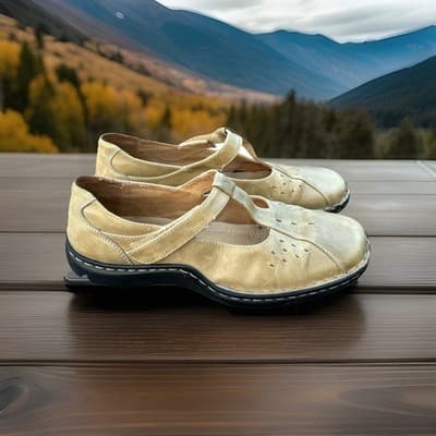 Josef Seibel Tan Leather Mary Jane European Comfort Shoes Women's 6.5 EU 37 - Thumbnail 3