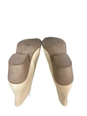 Pierre Dumas Canny Ankle Bootie White Side Zip Size 9 Chelsea Western - Thumbnail 5