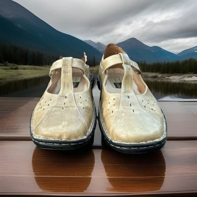 Josef Seibel Tan Leather Mary Jane European Comfort Shoes Women's 6.5 EU 37 - Thumbnail 2