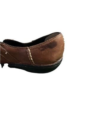 Clark’s Size 9 Leather Brown Appely Walk Mary Jane Shoes - Thumbnail 9