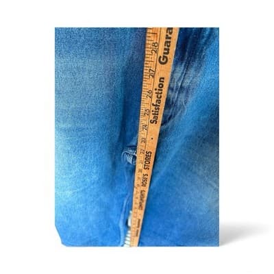 Liberty Jean Bib Overalls Mens Blue Medium Wash Carpenter Work Size 54x30 - Thumbnail 4