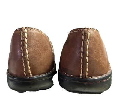 Clark’s Size 9 Leather Brown Appely Walk Mary Jane Shoes - Thumbnail 3
