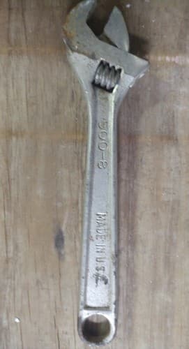 Vintage M. Klein & Sons Tools 500-8 Adjustable Wrench 8” Made In U.S.A. - Thumbnail 3