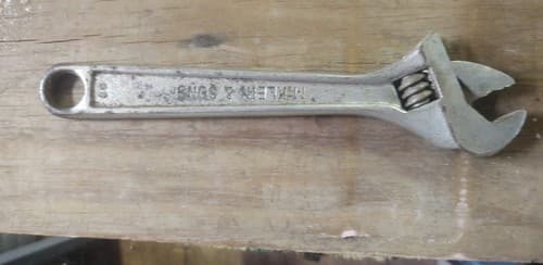 Vintage M. Klein & Sons Tools 500-8 Adjustable Wrench 8” Made In U.S.A. - Thumbnail 2