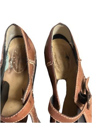 Clark’s Size 9 Leather Brown Appely Walk Mary Jane Shoes - Thumbnail 12