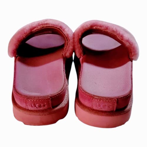 UGG Womens Laton Fur Slide Sandal California Aster 1111236 Pink Size 7 - Thumbnail 4