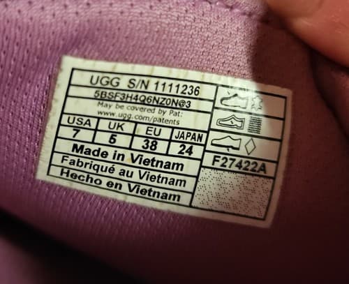 UGG Womens Laton Fur Slide Sandal California Aster 1111236 Pink Size 7 - Thumbnail 7