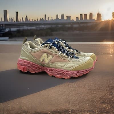 New Balance 801 X Herschel Supply Co Size 9 Kelp Toro Brown Red Shoes