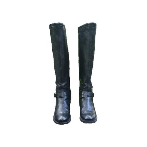 Baretraps Women's Yvonna2 Wide Calf Knee High Rising Boot Black Size 6M