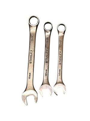 Stanley 86-860 12 Point 15mm 86858 13mm, 86857 12mmCombination Wrench Metric - Thumbnail 2