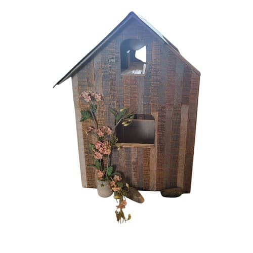 Handmade Real Wood Loft With Working Light 2 Stall Wood Barn - Thumbnail 14