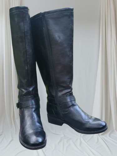 Baretraps Women's Yvonna2 Wide Calf Knee High Rising Boot Black Size 6M - Thumbnail 3